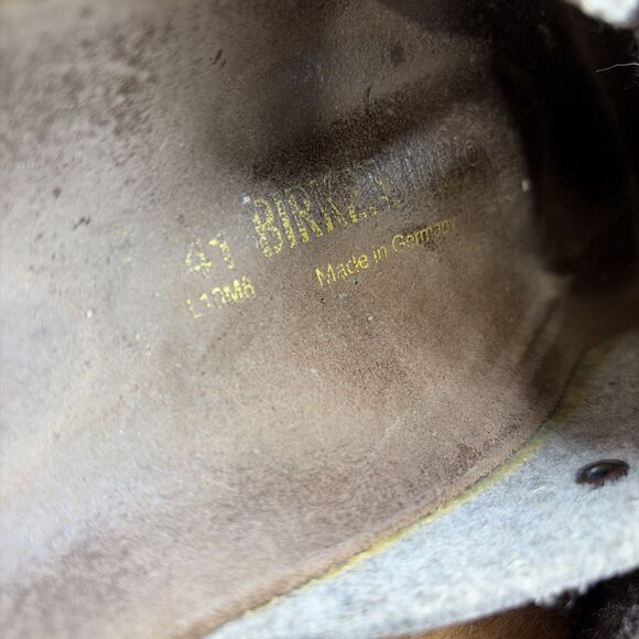 Birkenstock Boston Clogs Plaid Size 41 Men’s 8 Women’s 10 Softbed Shoes Brown - Picture 9 of 9